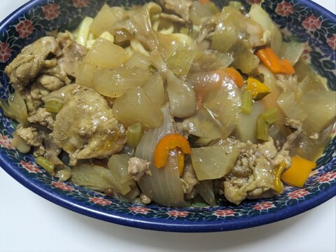 野菜たっぷり★圧力鍋で作るだし汁豚肉カレー